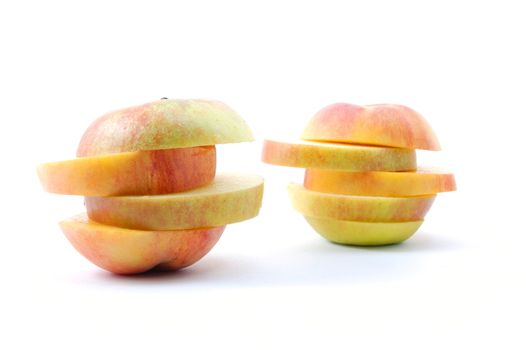 some vitamins isolated on a white background