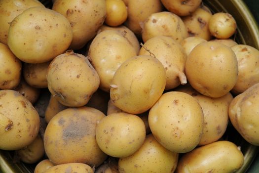 Raw potatoes