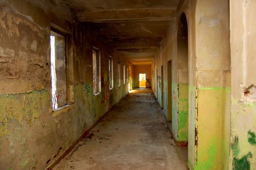 ruin of an old house for reconstruction