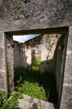 vintage old and abandoned building