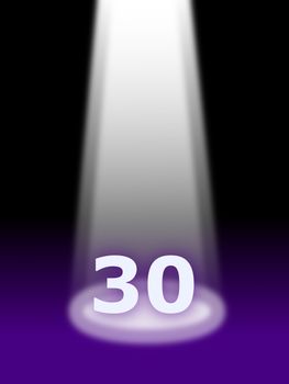 birtday card with spotlight and copyspce for text message - 30