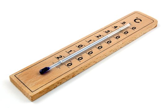 Its a Thermometer isolated on a white background.