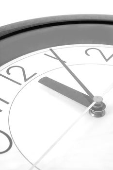 wall clock at 12. time is running out