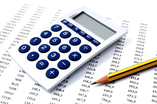 business numbers showing successful economic development or bankingcrisis