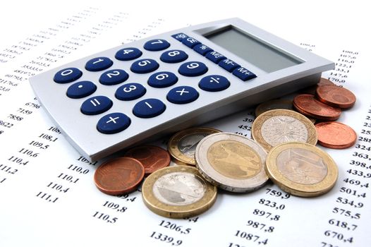 money on business numbers showing success and economic growth