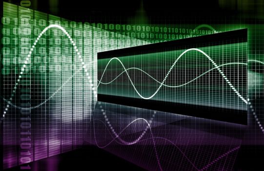 A Finance Spreadsheet Tech Graph Art Background