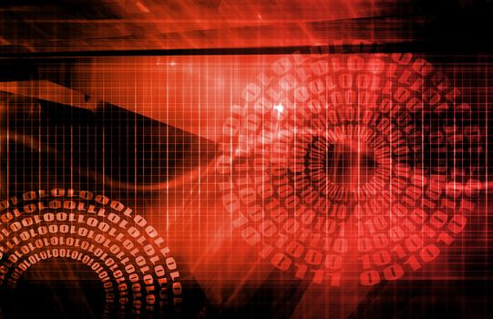 Technology Background as a Digital Abstract Art