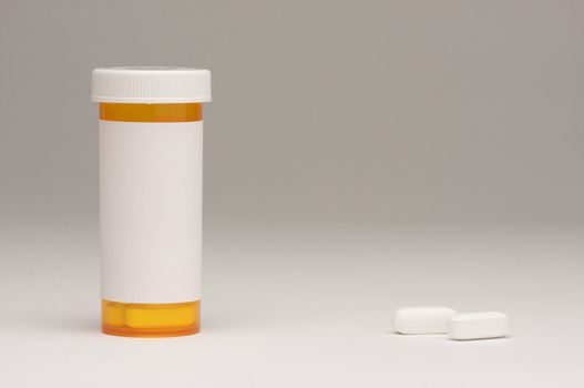 Blank Prescription Bottle and Pills with room for your own copy.