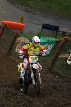 Mueller Werner; competitor of the european championship cross/enduro 2008