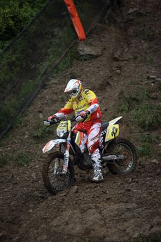 Mueller Werner; competitor of the european championship cross/enduro 2008