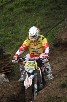 Mueller Werner; competitor of the european championship cross/enduro 2008