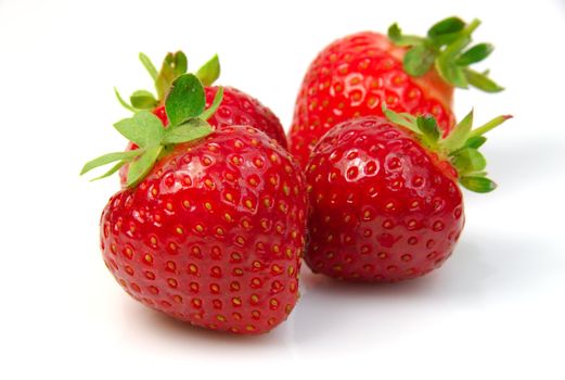 Shot of a pile of fresh strawberries