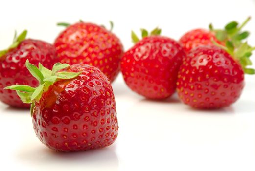 Shot of a pile of fresh strawberries