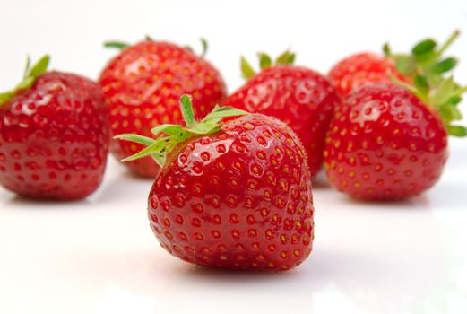 Shot of a pile of fresh strawberries