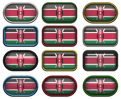 twelve Great buttons of the Flag of Kenya