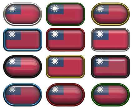 twelve Great buttons of the Flag of Taiwan