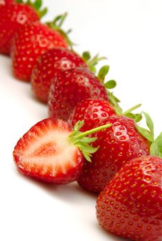 Shot of a pile of fresh strawberries