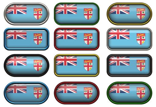 twelve buttons of the Flag of Fiji