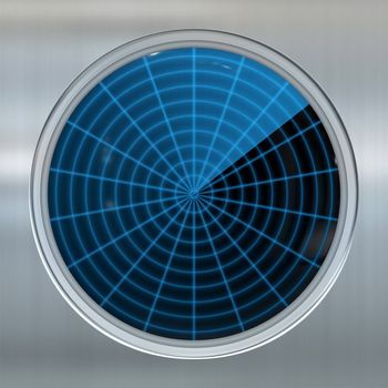 image of a sonar or radar screen