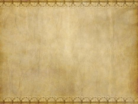 great image of old parchment paper with floral design