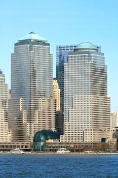 The Lower Manhattan Skyline viewed from Liberty Park New Jersey