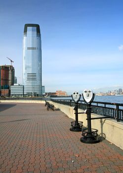 The high-rise office building in New Jersey