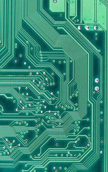 Industrial electronic high-tech circuit green vertical background