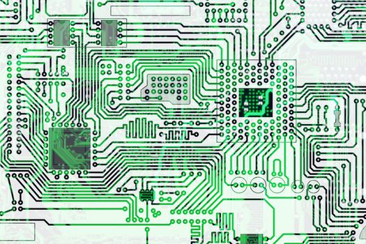 Industrial electronic high-tech graphic circuit board background