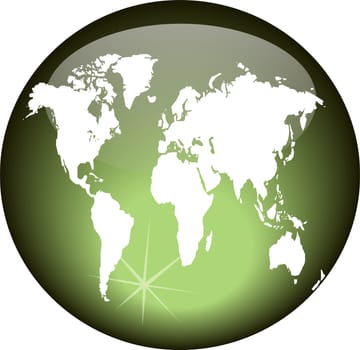 a green globe illustration