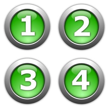 collection of web button alphabet and numbers