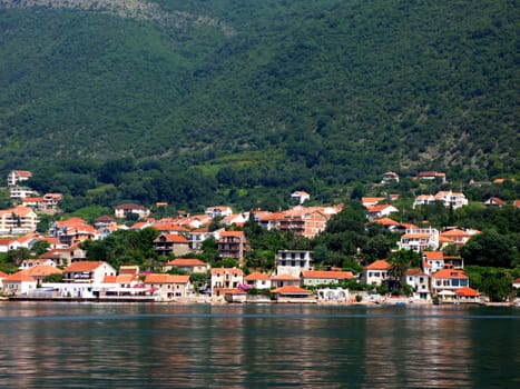 View of Montenegro in the boka-katorski gulf