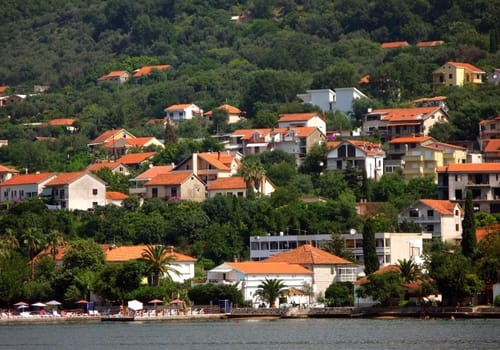 View of Montenegro in the boka-katorski gulf