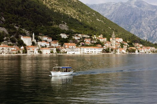 View of Montenegro in the boka-katorski gulf