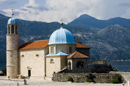 Island in the Boka-Katorski gulf, Montenegro