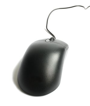 The black optical mouse with 3 buttons.