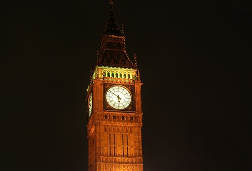 Clock of Big Ben in London