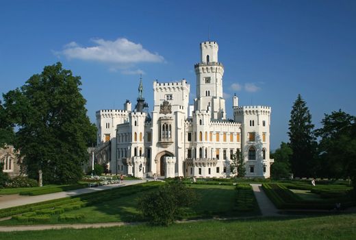 Hluboka nad Vltavou castle near Ceske Budejovice, Czech Republic