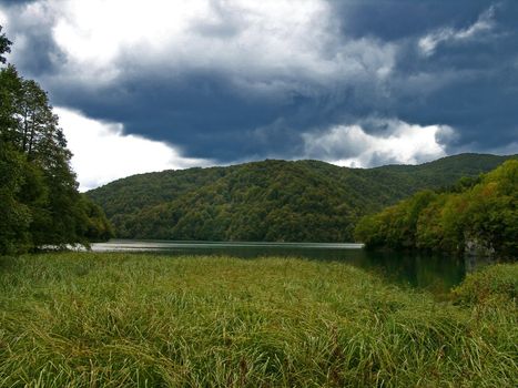 canyon in a national park "Plitvice lakes"