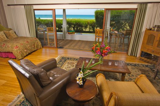 Oceanfront Home with View from Livingroom