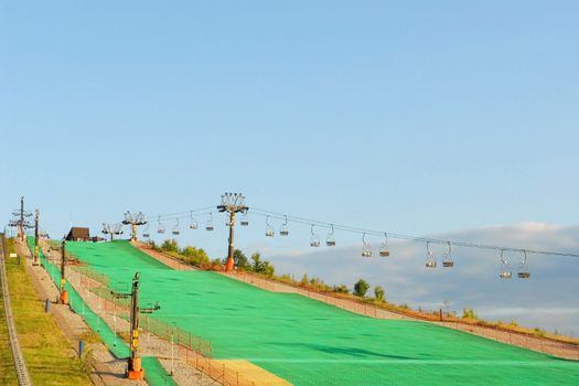 Artificial ski slope