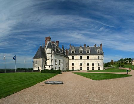 The chateau of Amboise in the Loire valley, France