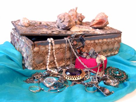 Small box with valuables and treasure 