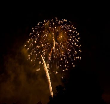 4th of July fireworks over San Jose, California