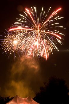 4th of July fireworks over San Jose, California