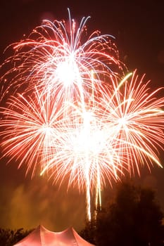 4th of July fireworks over San Jose, California