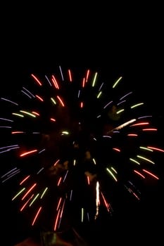 4th of July fireworks over San Jose, California