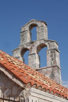 belltower in Budva in montenegro