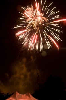 4th of July fireworks over San Jose, California