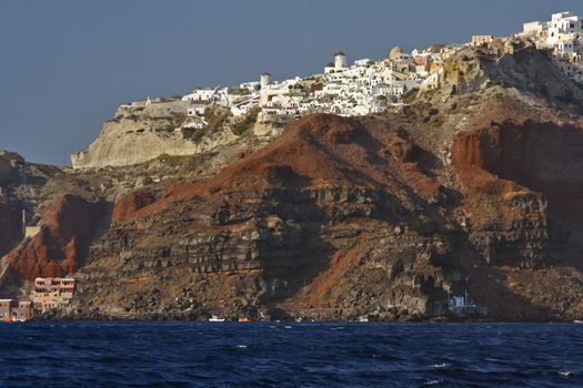 Oia town on Santorini island in Greece