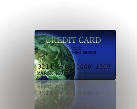 Render of  3D Credit Card High Resolution